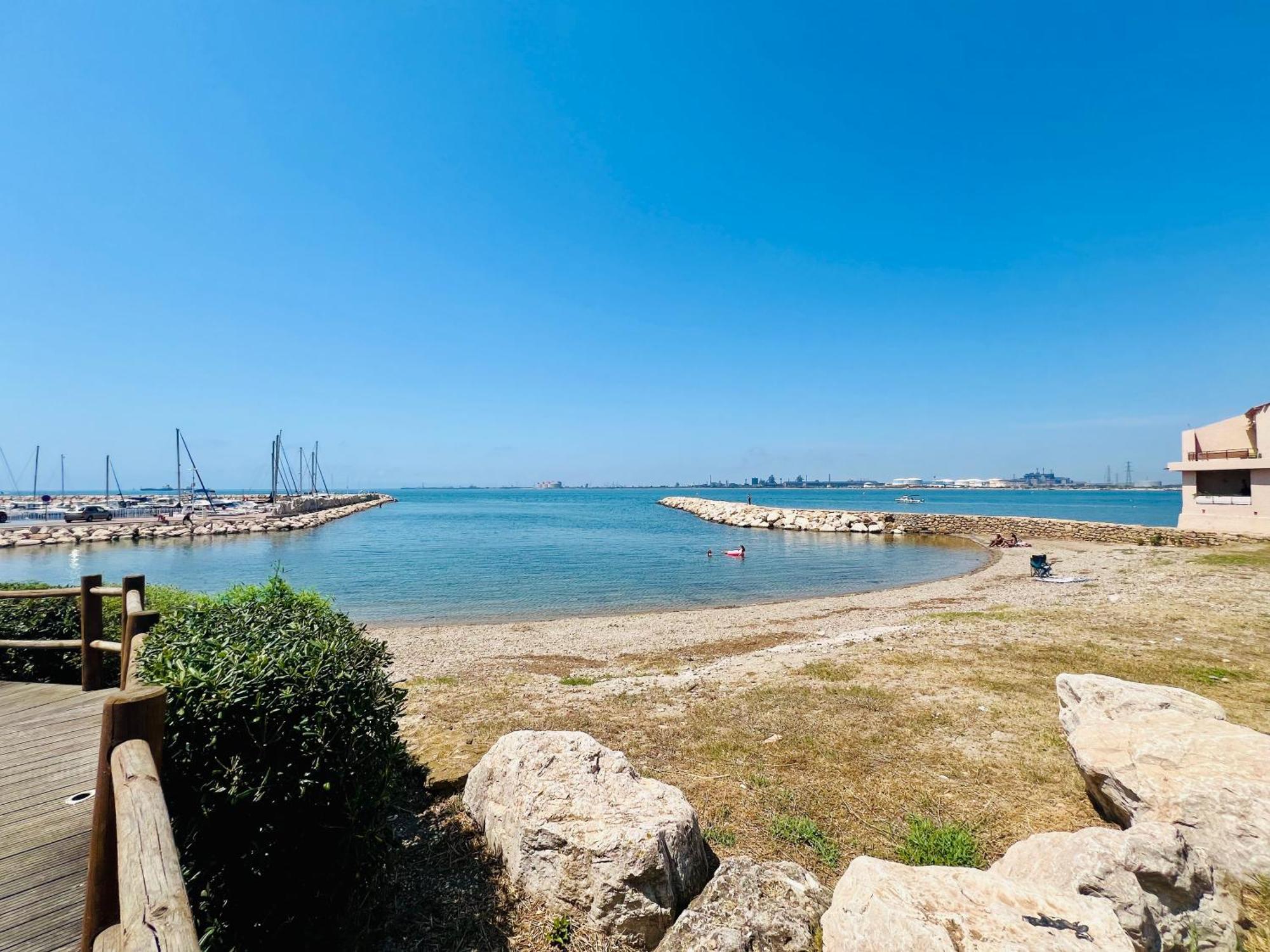 Perle Du Rivage - Plage 50M, Clim, Wifi, 2 Pers Fos-sur-Mer Eksteriør bilde