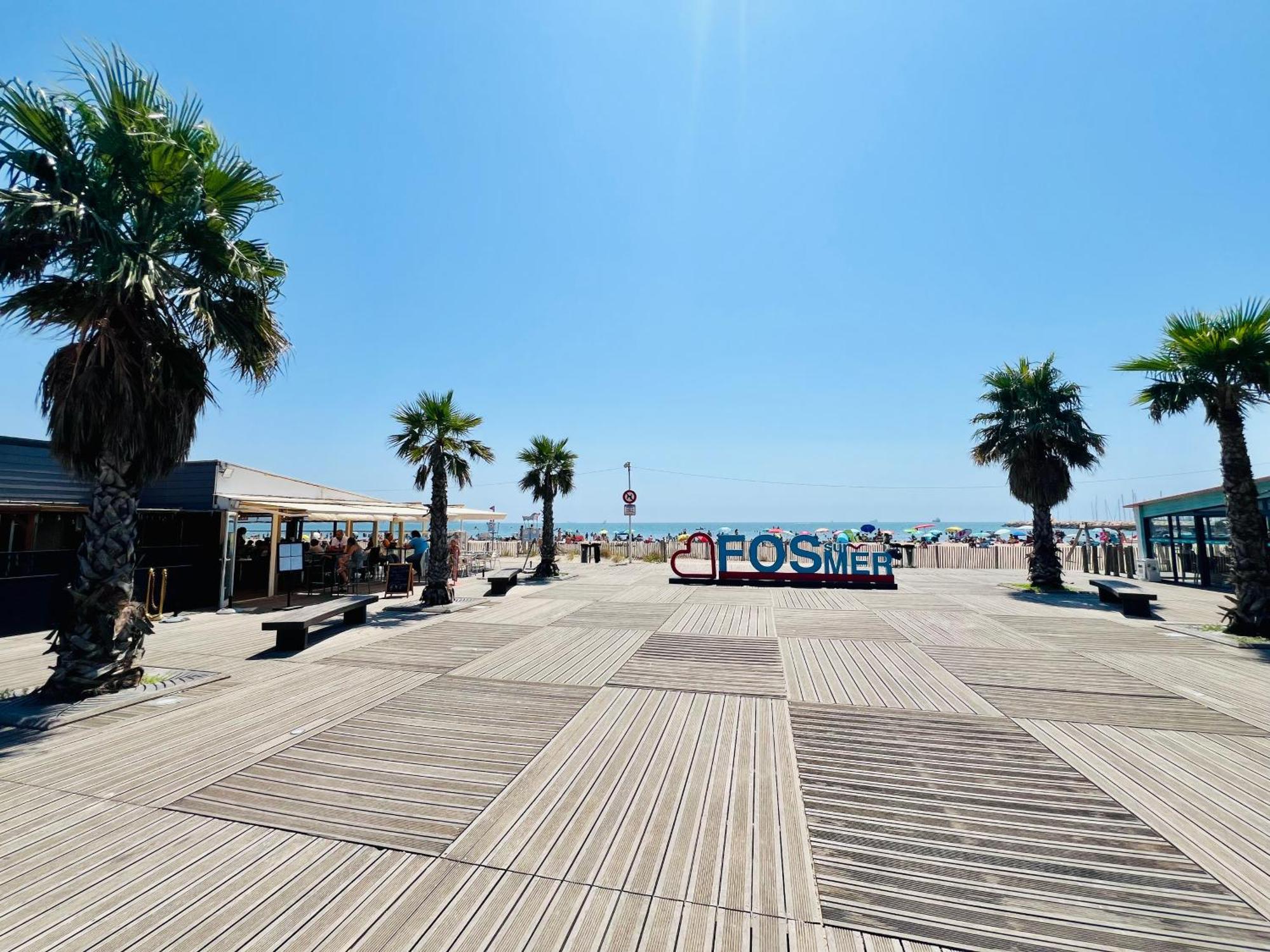 Perle Du Rivage - Plage 50M, Clim, Wifi, 2 Pers Fos-sur-Mer Eksteriør bilde